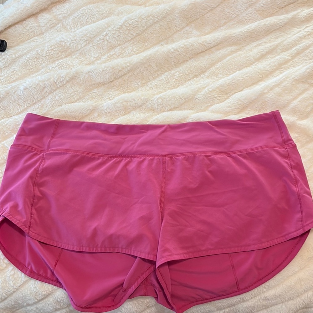 Pink Lululemon Athletic Shorts